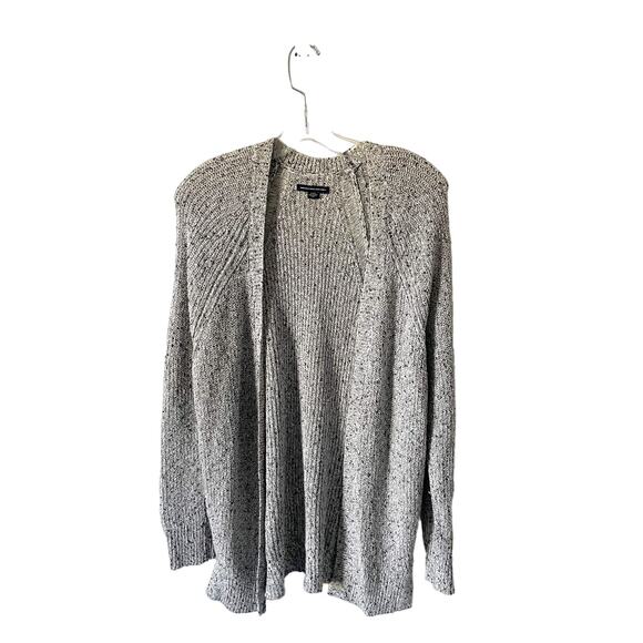 American Eagle Outfitters Rope Long Cardigan Sweater Black White Size Medium - Picture 1 of 7